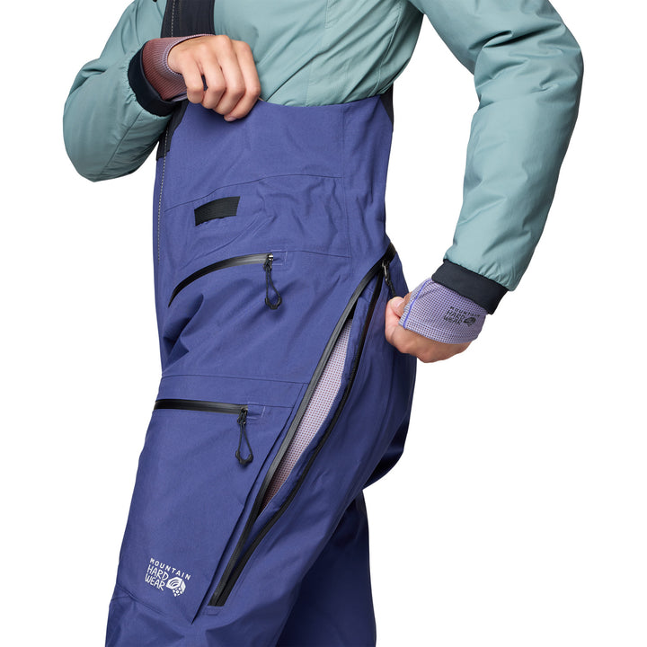 Mountain Hardwear Mythogen™ GORE-TEX PRO Bibs - Women's Lapis Dusk/Black