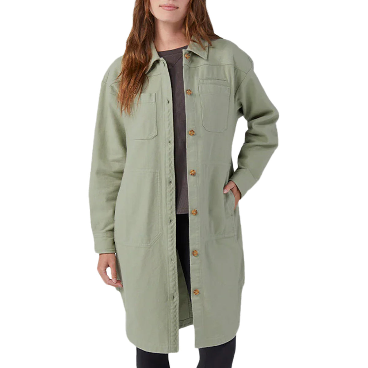 Stio Bevel Flannel Overshirt - Women's Sage Flats