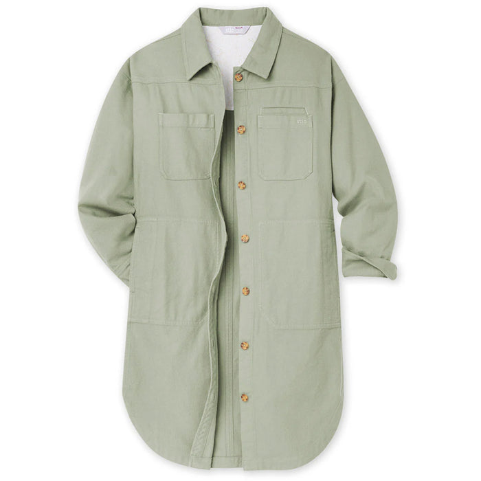 Stio Bevel Flannel Overshirt - Women's Sage Flats