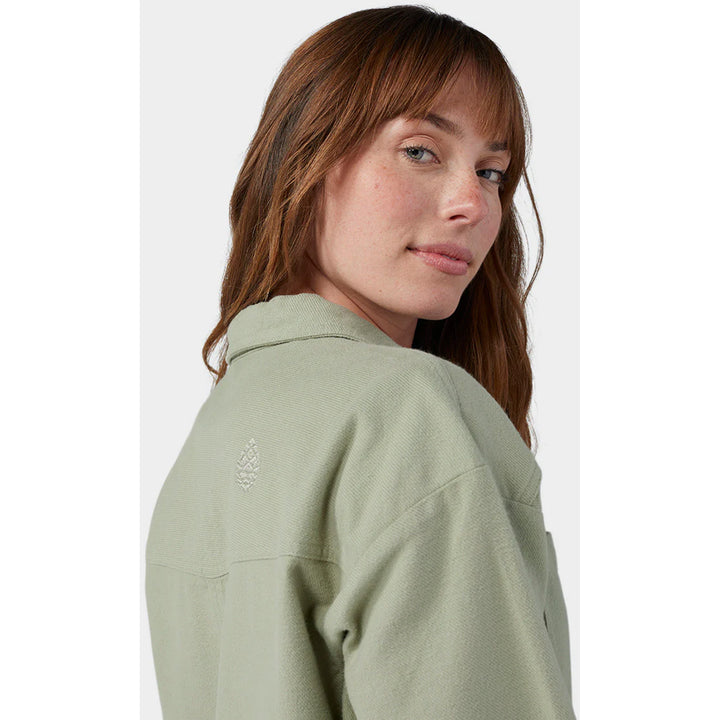 Stio Bevel Flannel Overshirt - Women's Sage Flats