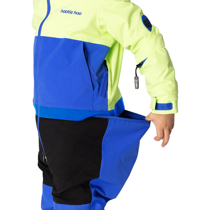 Hootie Hoo Kids Vista Insulated Snowsuit - Kids' Lime/Vivid Blue/Raven Black