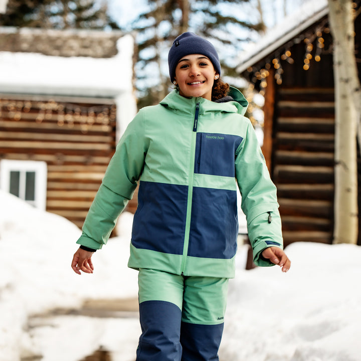 Hootie Hoo Pinnakle Insulated Jacket - Kids' Basil/Sea Blue