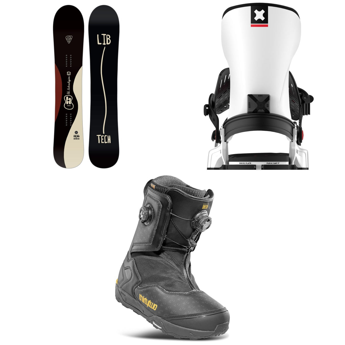 Lib Tech Lib Rig Snowboard + Bent Metal Transfer Snowboard Bindings + thirtytwo Focus Boa Sweetin Snowboard Boots 2026