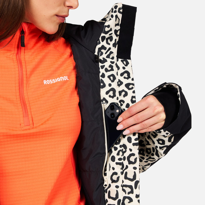Rossignol Rochrun Allover Jacket - Women's Nature Wild Leopard Print