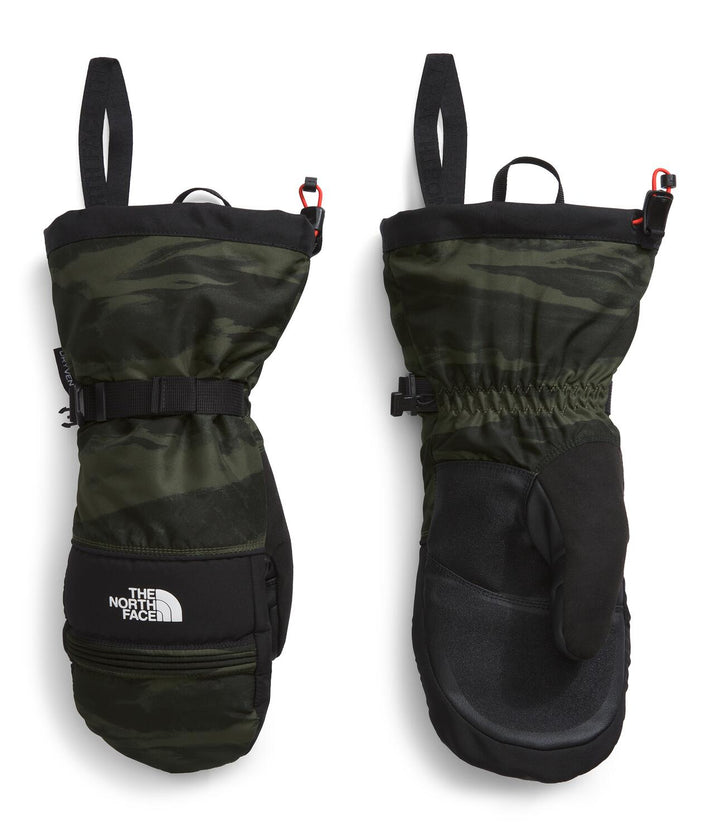 The North Face Montana Ski Mittens New Taupe Green Edge Of Light Print