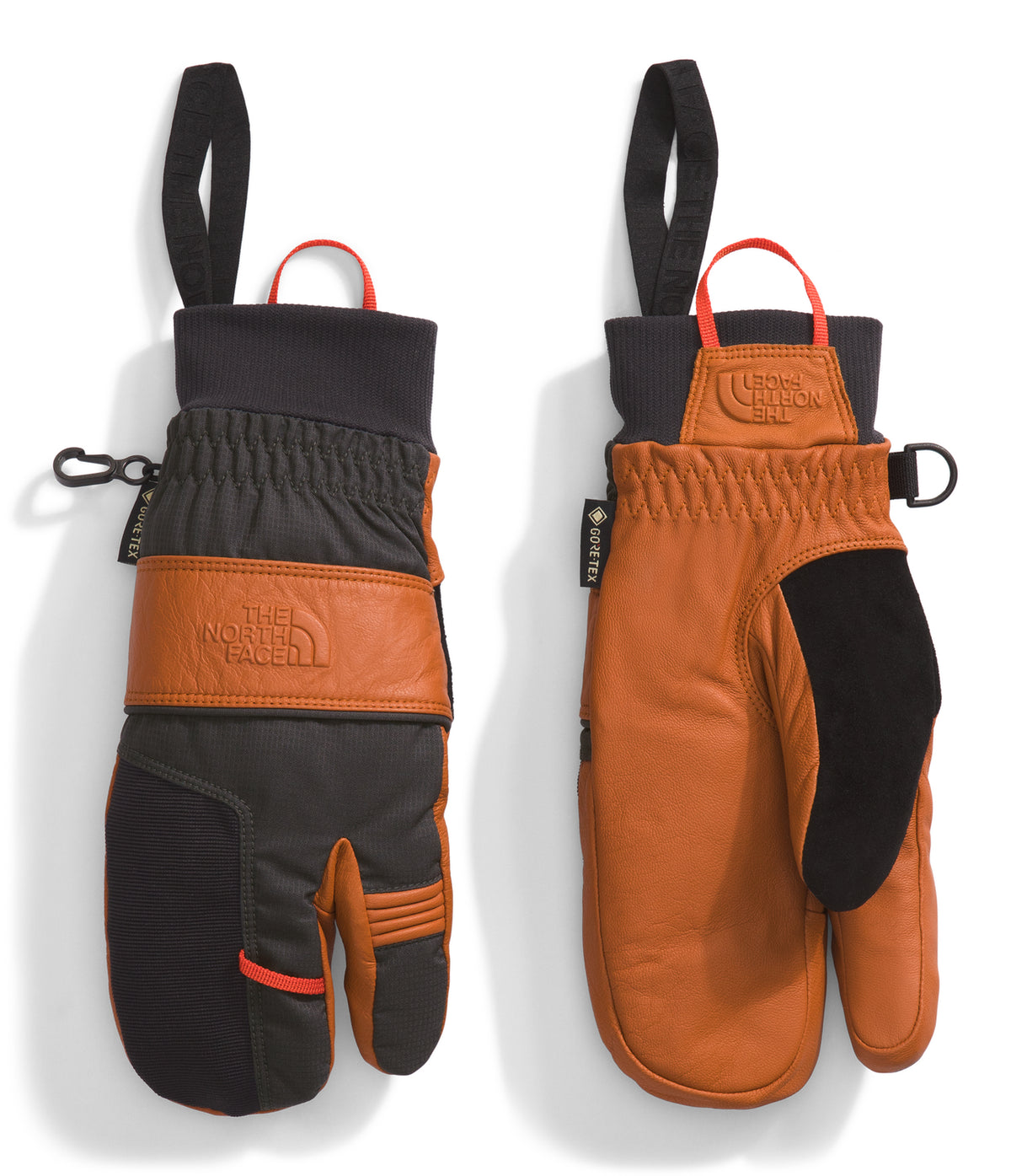 The North Face Montana Pro SG GORE-TEX Trigger Mittens Leather Brown/Asphalt Grey