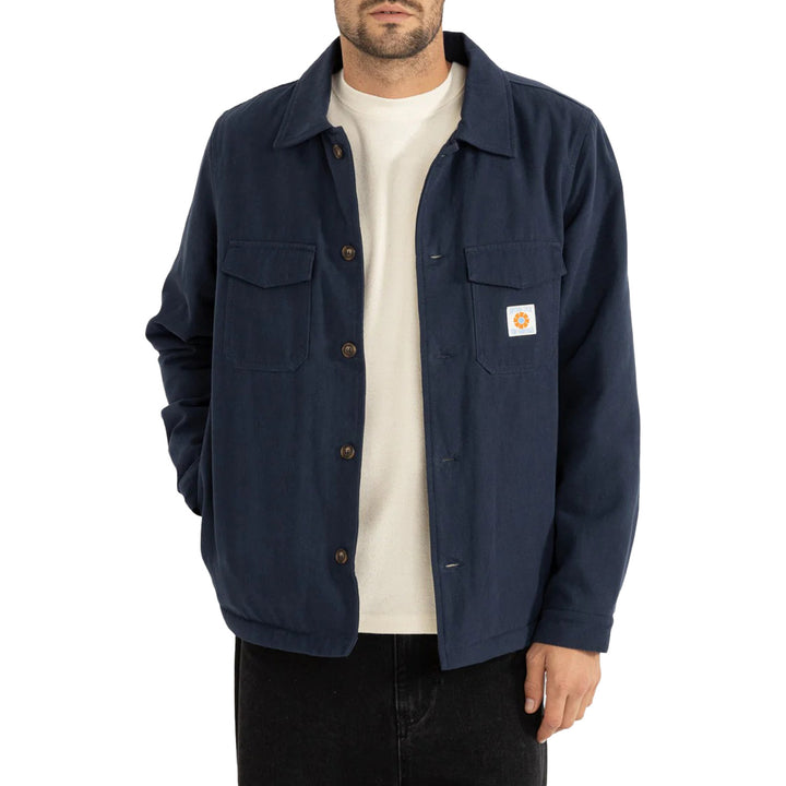 Rhythm Sherpa Lined Work Shirt - Men's Navy