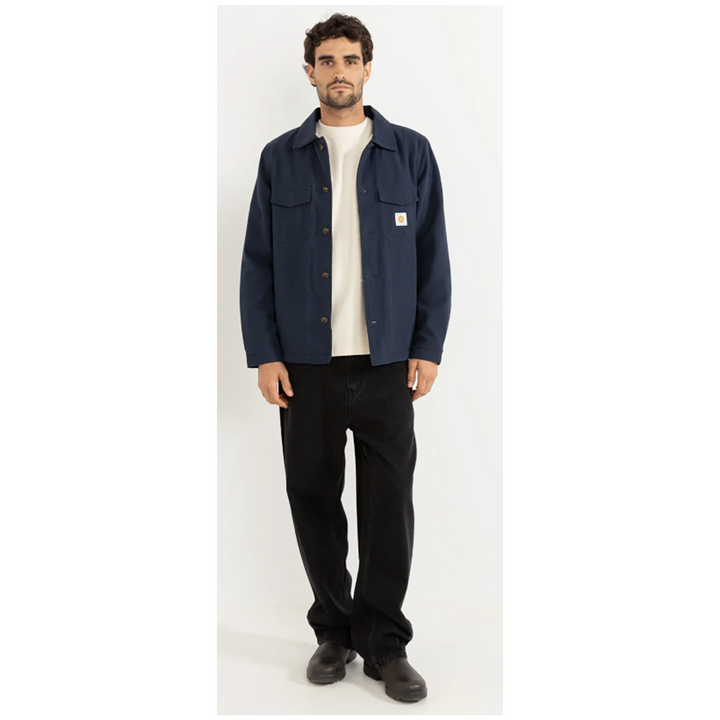 Rhythm Sherpa Lined Work Shirt - Men's Navy