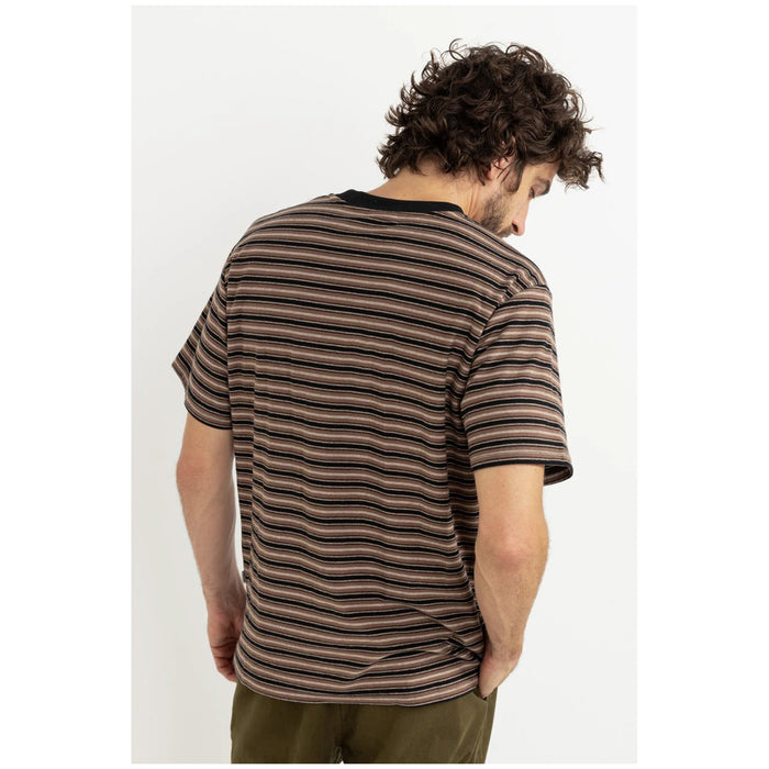 Rhythm Vintage Stripe Short-Sleeve T-Shirt - Men's Latte