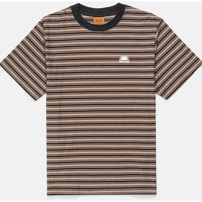 Rhythm Vintage Stripe Short-Sleeve T-Shirt - Men's Latte