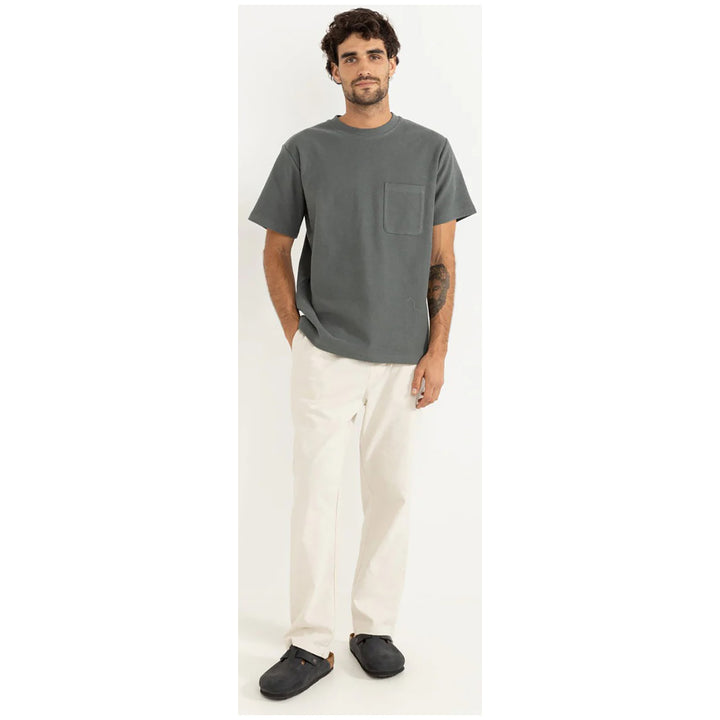 Rhythm Vintage Terry Short-Sleeve T-Shirt - Men's Silver Pine