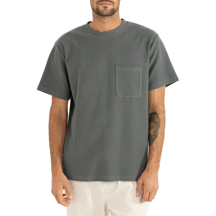 Rhythm Vintage Terry Short-Sleeve T-Shirt - Men's Silver Pine