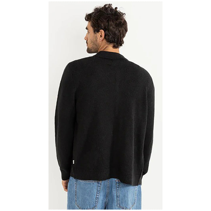 Rhythm Mohair Button Up Knit - Men's Black
