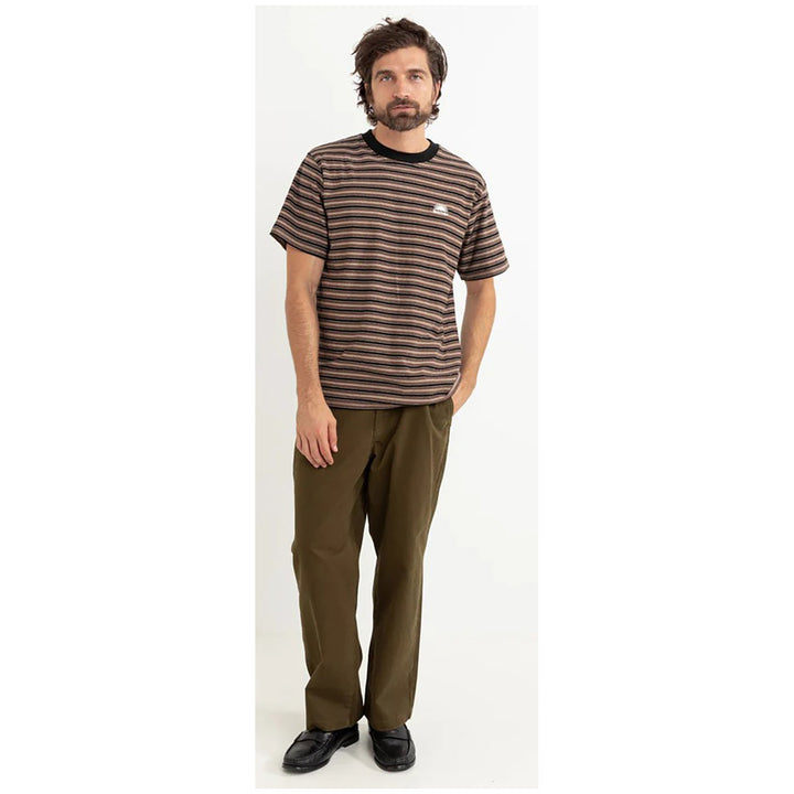 Rhythm Essential Twill Trousers - Men's Dark Olive