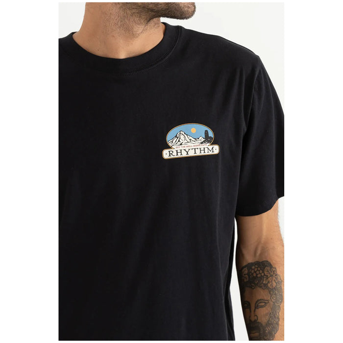 Rhythm Horizon Short-Sleeve T-Shirt - Men's Black