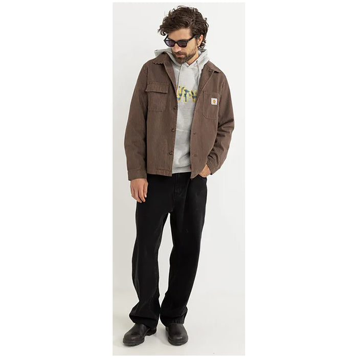Rhythm Hickory Stripe Work Shirt - Men's Cedar