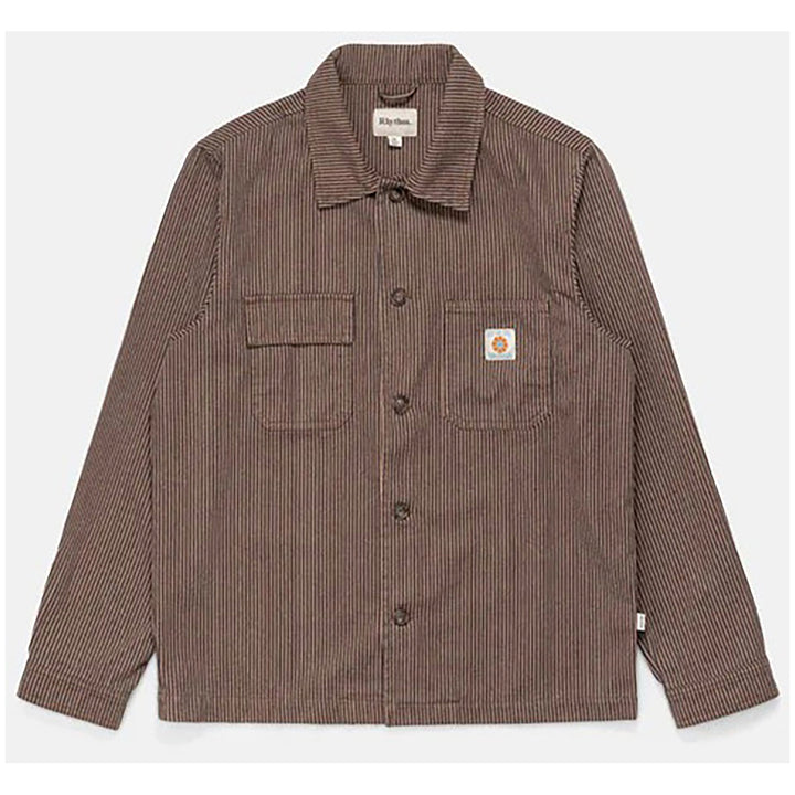 Rhythm Hickory Stripe Work Shirt - Men's Cedar
