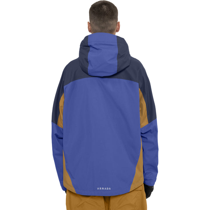 Armada Ansel 2L Shell Jacket - Men's Dazzler/Navy/Golden Brown