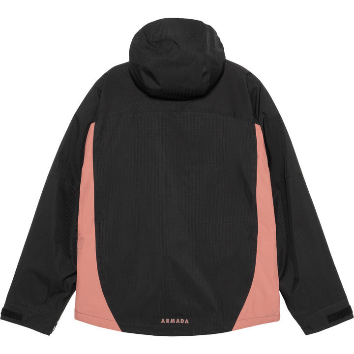 Armada Ansel 2L Shell Jacket - Men's Black/Faded Rose