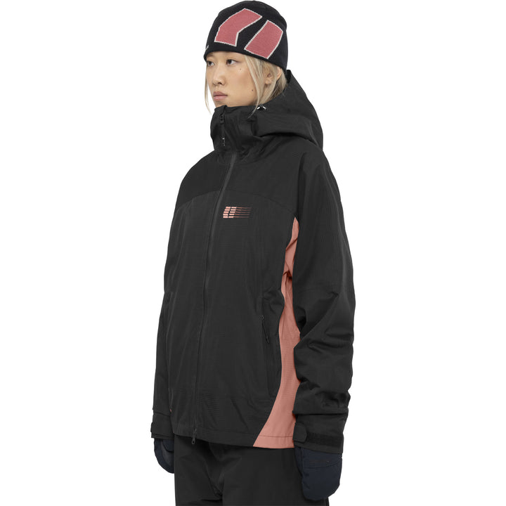 Armada Ansel 2L Shell Jacket - Men's Black/Faded Rose