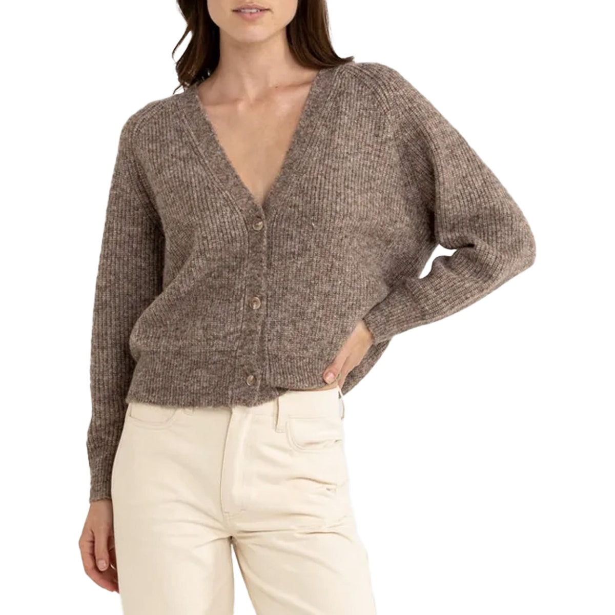 Rhythm Quinn Knit Cardigan - Women's Oatmeal