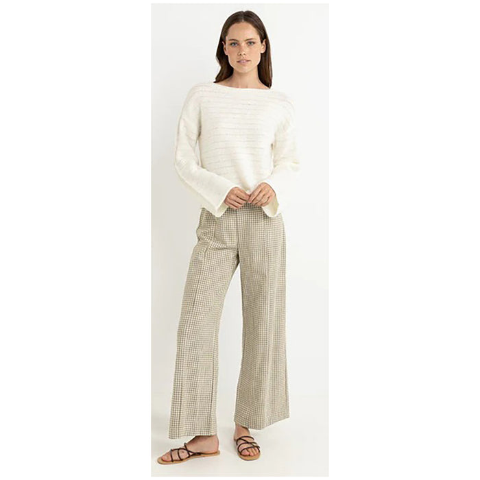 Rhythm Baklava Knit Top - Women's White