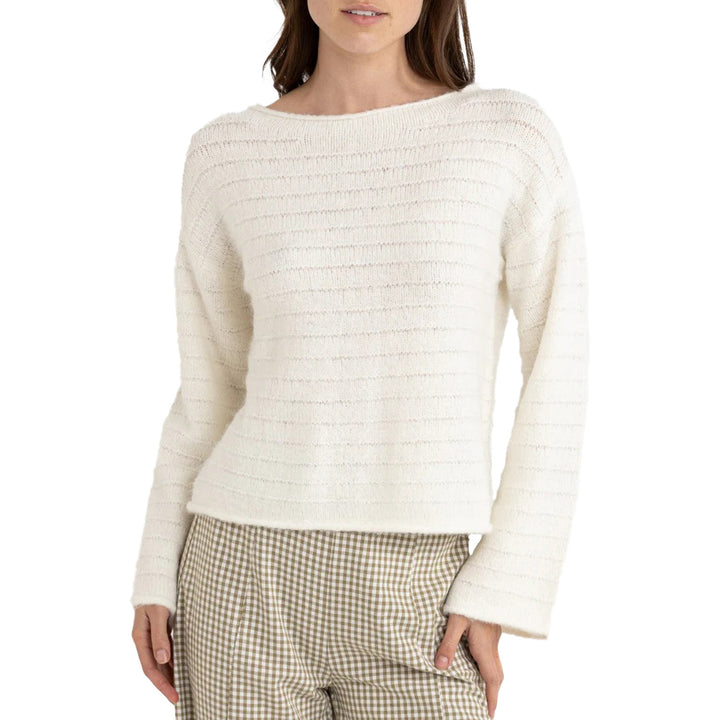 Rhythm Baklava Knit Top - Women's White