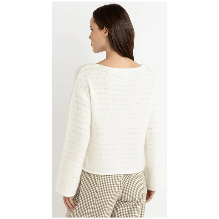 Rhythm Baklava Knit Top - Women's White