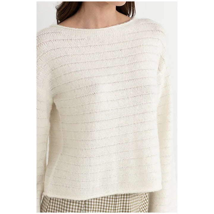 Rhythm Baklava Knit Top - Women's White