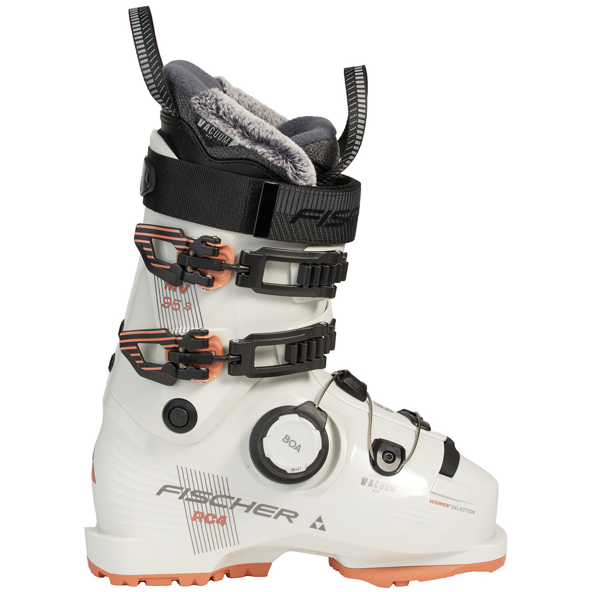 Fischer RC4 95 MV S BOA Ski Boots - Women's 2027 Snow/Snow