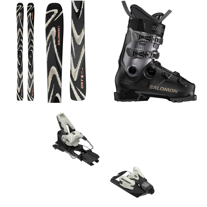 Salomon QST 94 Skis + S/Pro Supra BOA 120 Ski Boots + Strive 14 GW Ski Bindings 2026