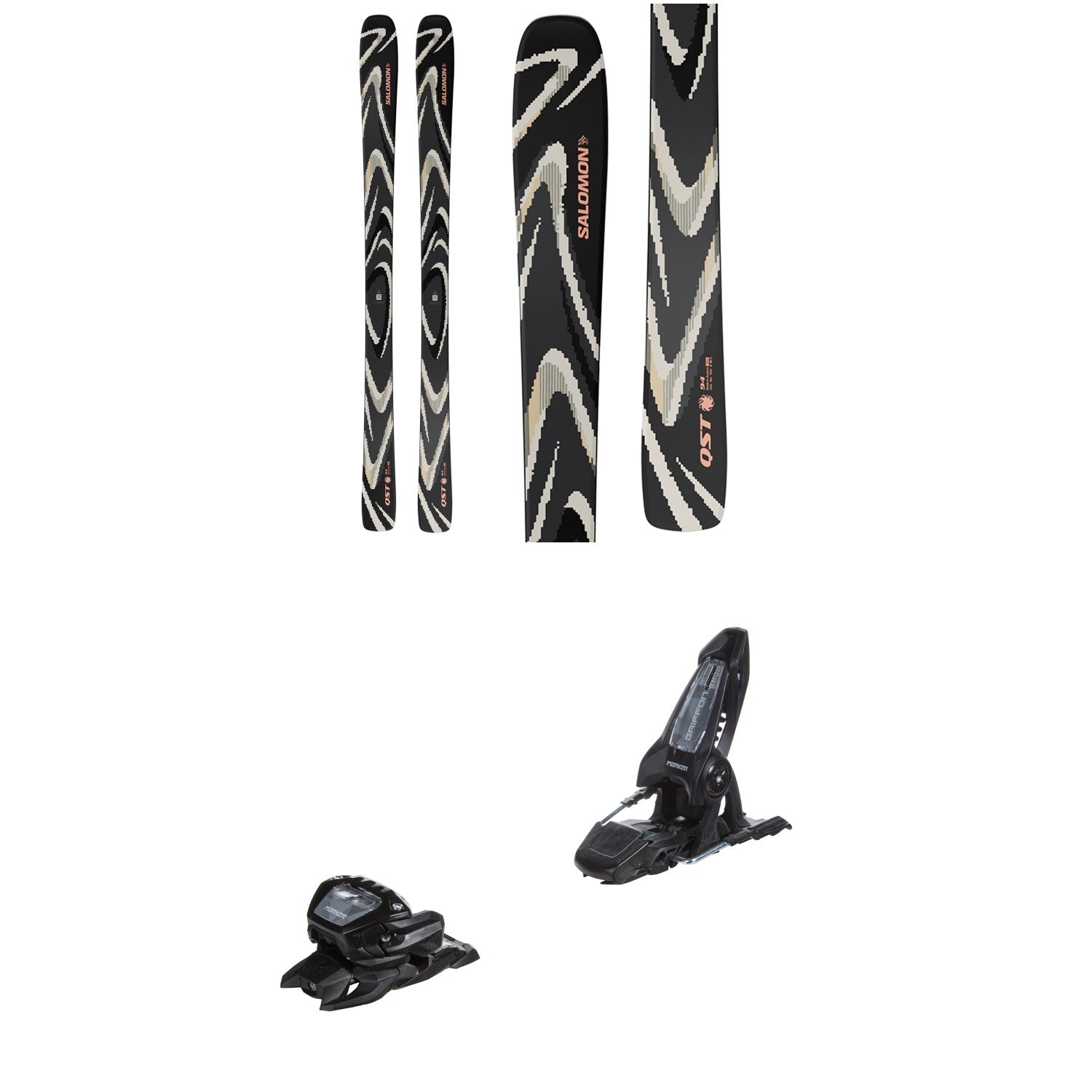 Salomon QST 94 Skis + Marker Griffon 13 ID Ski Bindings 2026 – evo