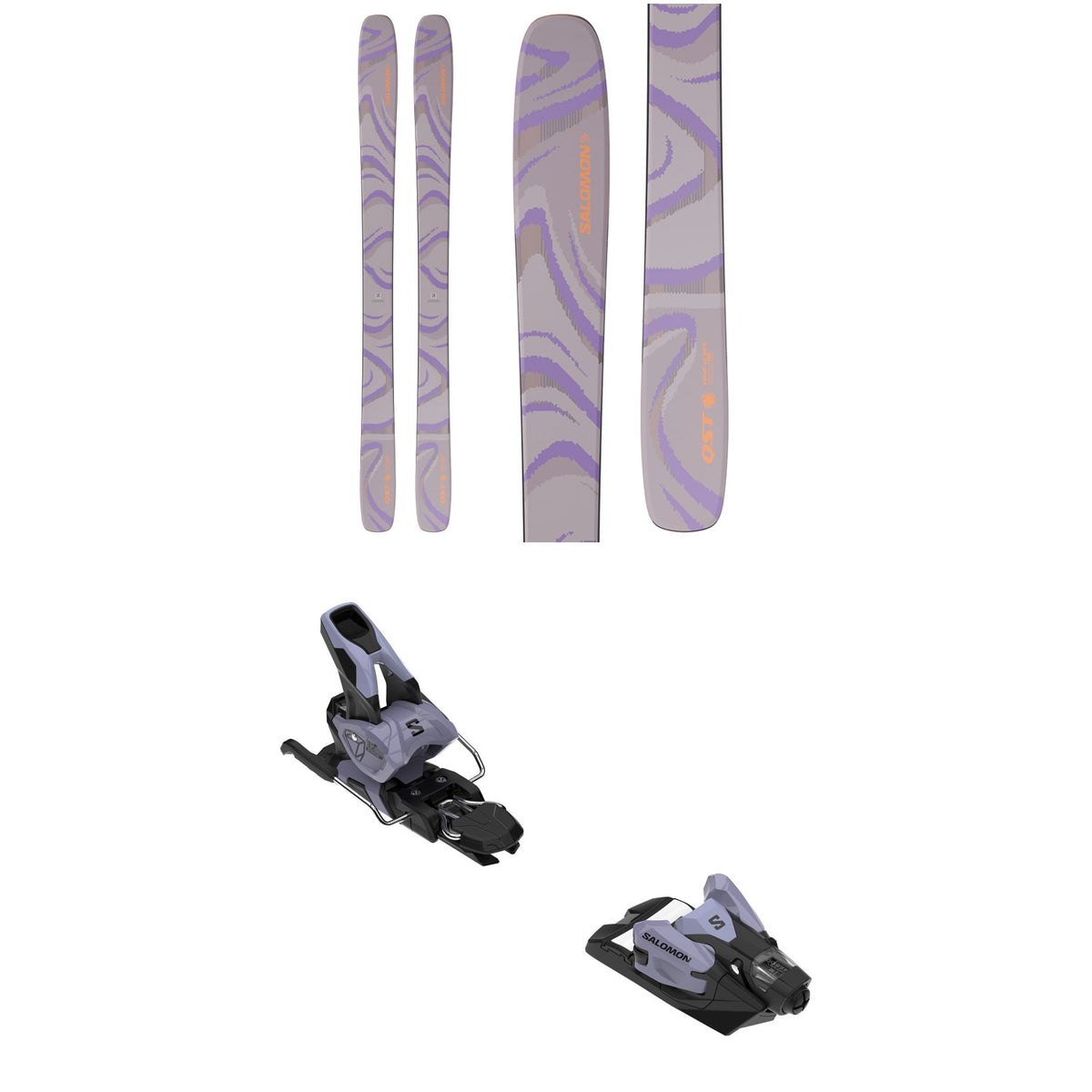 Salomon QST 106 Skis + Strive 12 GW Ski Bindings 2026