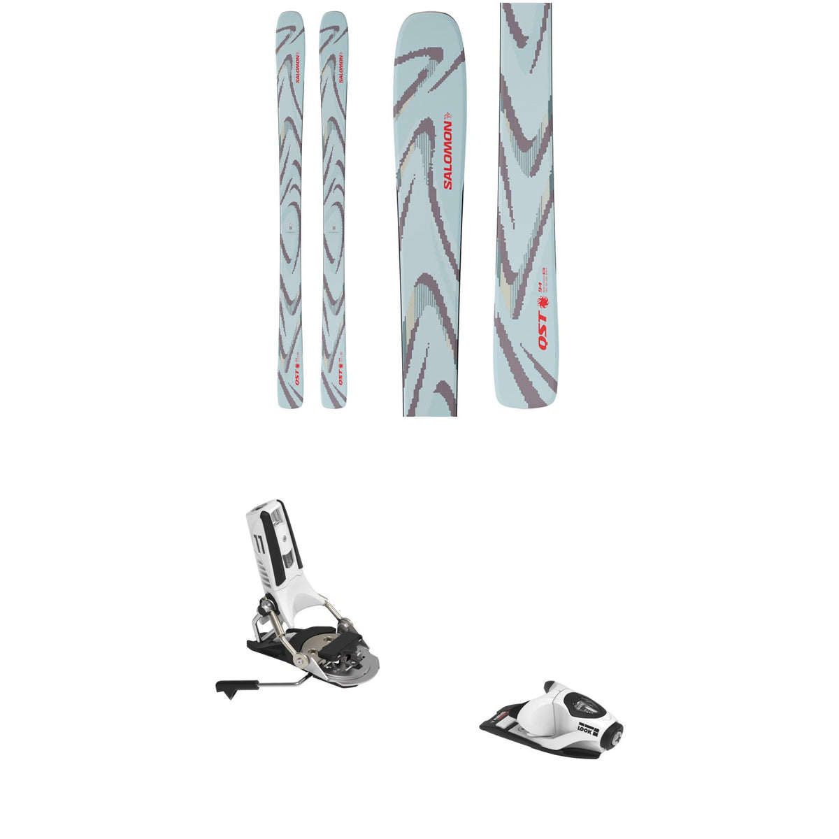Salomon QST 94 Skis + Look Pivot 2.0 11 GW Ski Bindings 2026