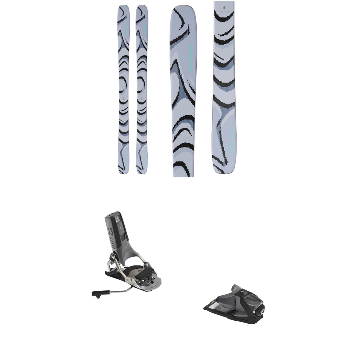 Salomon QST 100 Skis + Look Pivot 2.0 13 GW Ski Bindings 2026