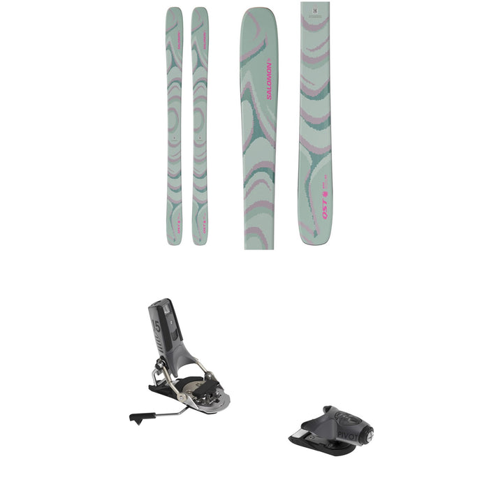 Salomon QST 100 Skis + Look Pivot 2.0 15 GW Ski Bindings 2026