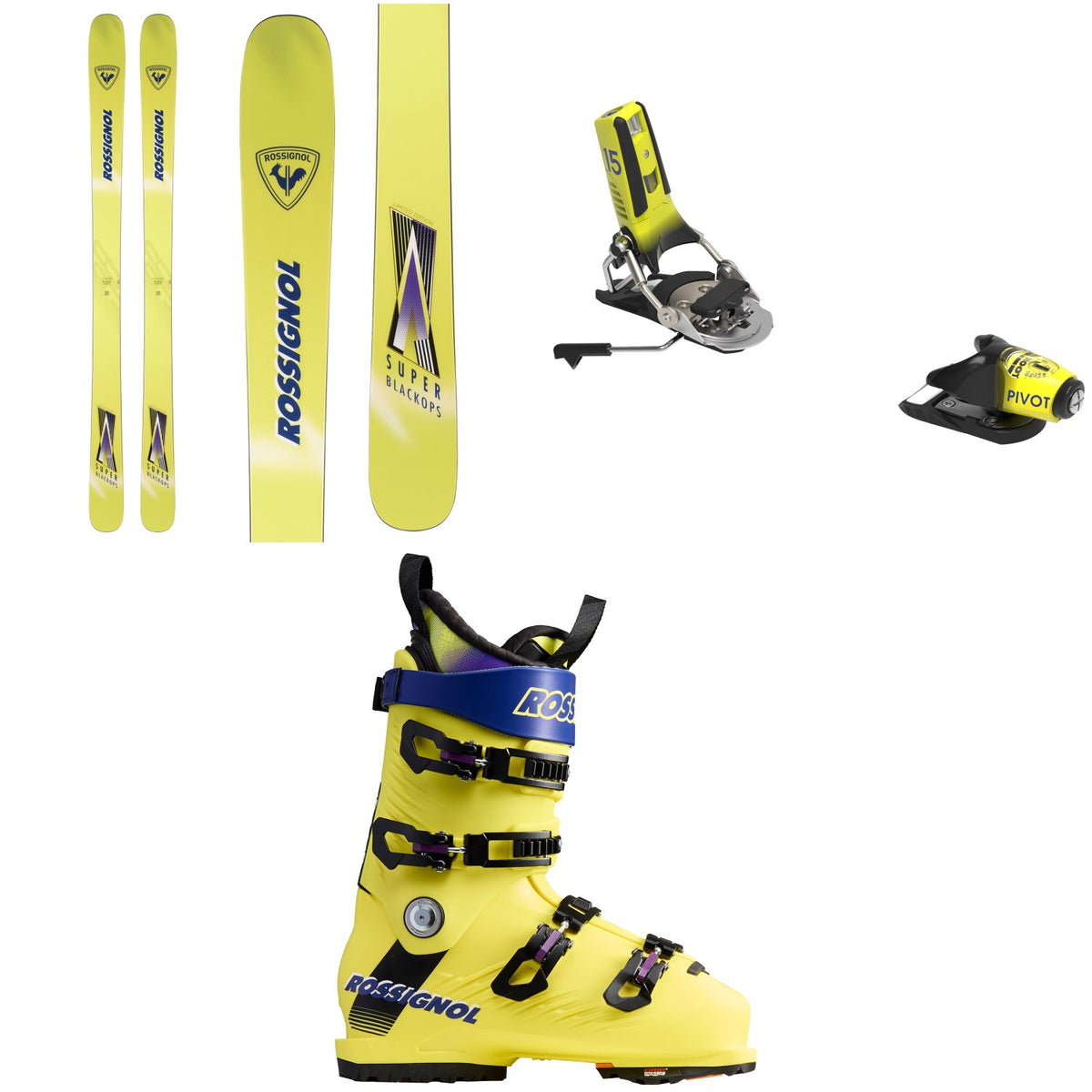 Rossignol Super Black Ops Skis + Look Pivot 2.0 15 GW Ski Bindings + Rossignol Super Hi Speed LV Ski Boots 2026