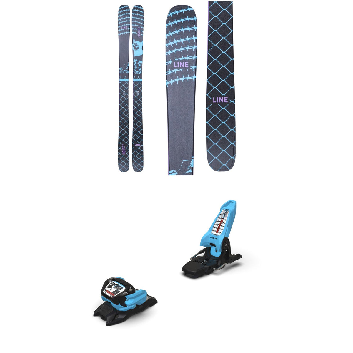 Line Skis Chronic 101 Skis 2026 + Marker Griffon 13 ID Ski Bindings