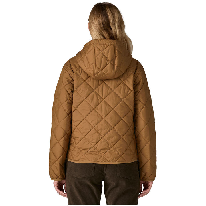 Patagonia Diamond Quilted Bomber Hoodie - Women's Deer Brown