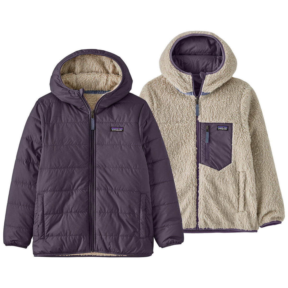 Patagonia Reversible Ready Freddy Hoodie - Kids' Plummet Purple