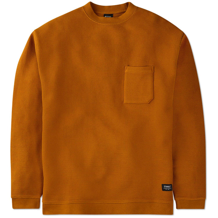 Stance Waffle Crewneck - Men's Spice