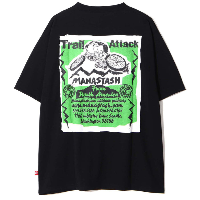 Manastash RE: Poly Tee Trail Attack T-Shirt - Men's Black