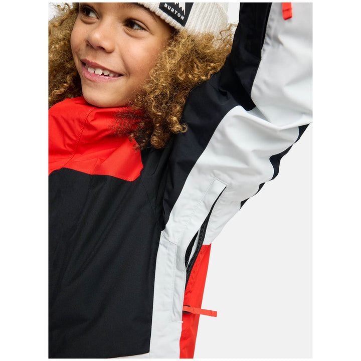 Burton Powline GORE-TEX Jacket - Kids' Flame Scarlet/True Black