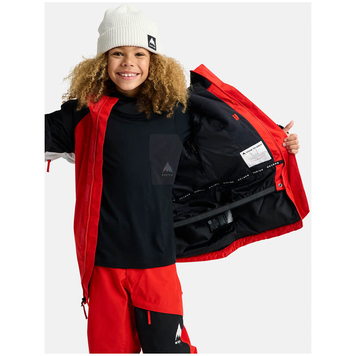 Burton Powline GORE-TEX Jacket - Kids' Flame Scarlet/True Black