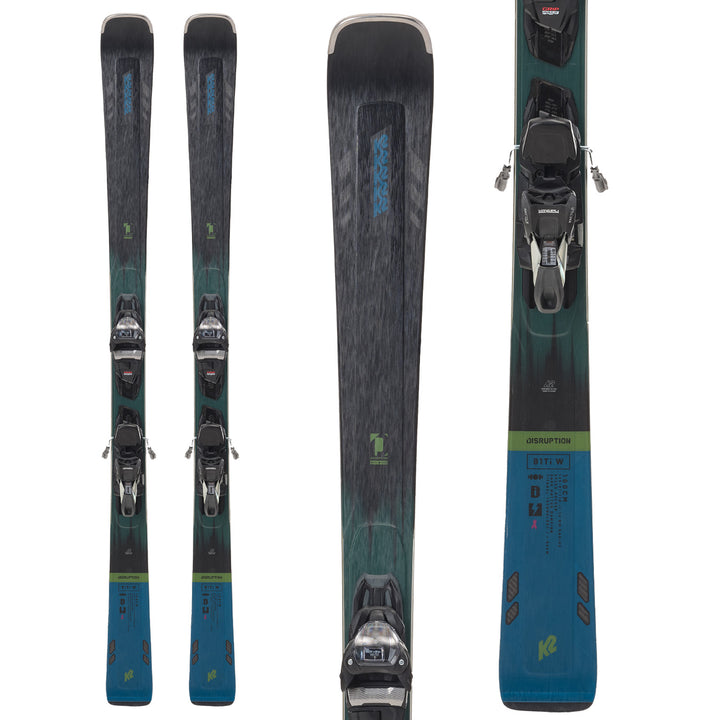 K2 Disruption 81 Ti W Skis + ERC 11 TCX Light Quikclik Bindings