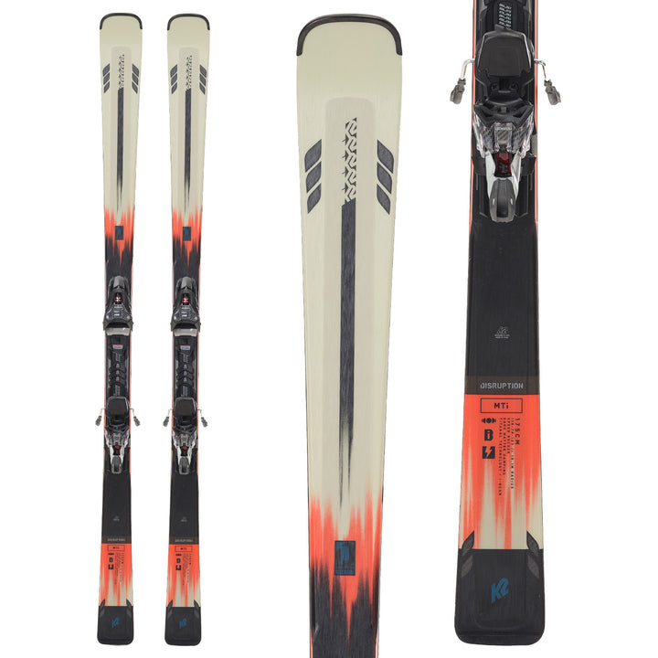 K2 Disruption MTi Skis + MXCell 12 Quikclik Bindings 2024