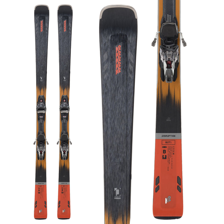 K2 Disruption 82Ti Skis + MXCELL 12 TCx Quikclik Bindings 2024