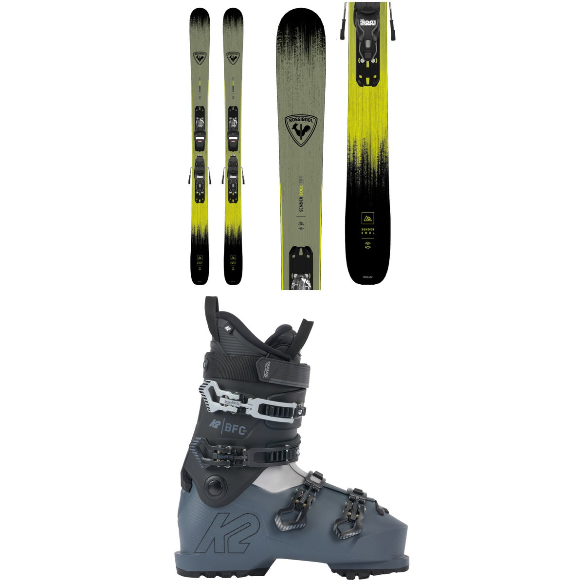 Rossignol Sender Soul Pro Skis + Xpress 10 Bindings + K2 BFC 80 Ski Boots 2026