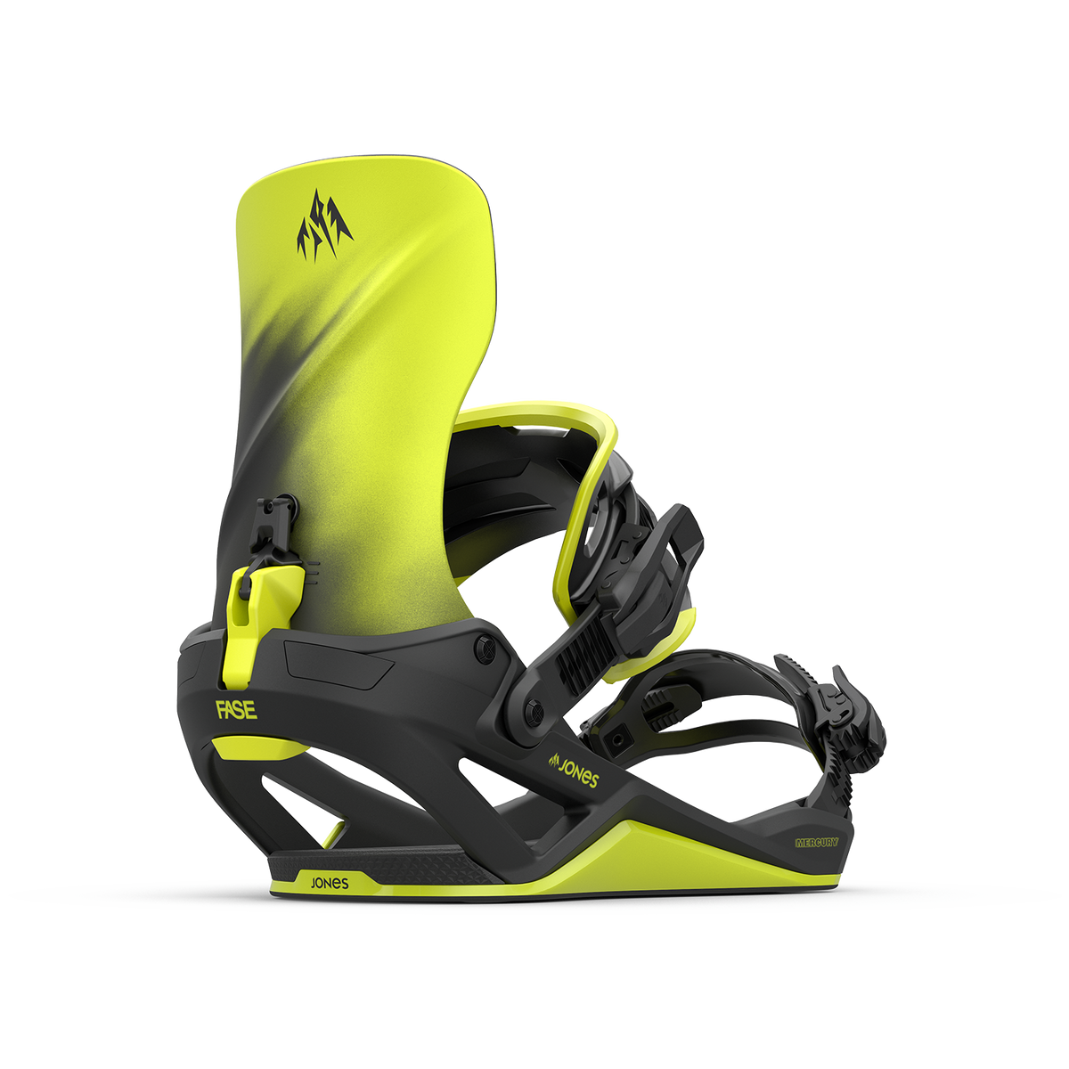 Jones Mercury FASE Snowboard Bindings 2026 Lime Art