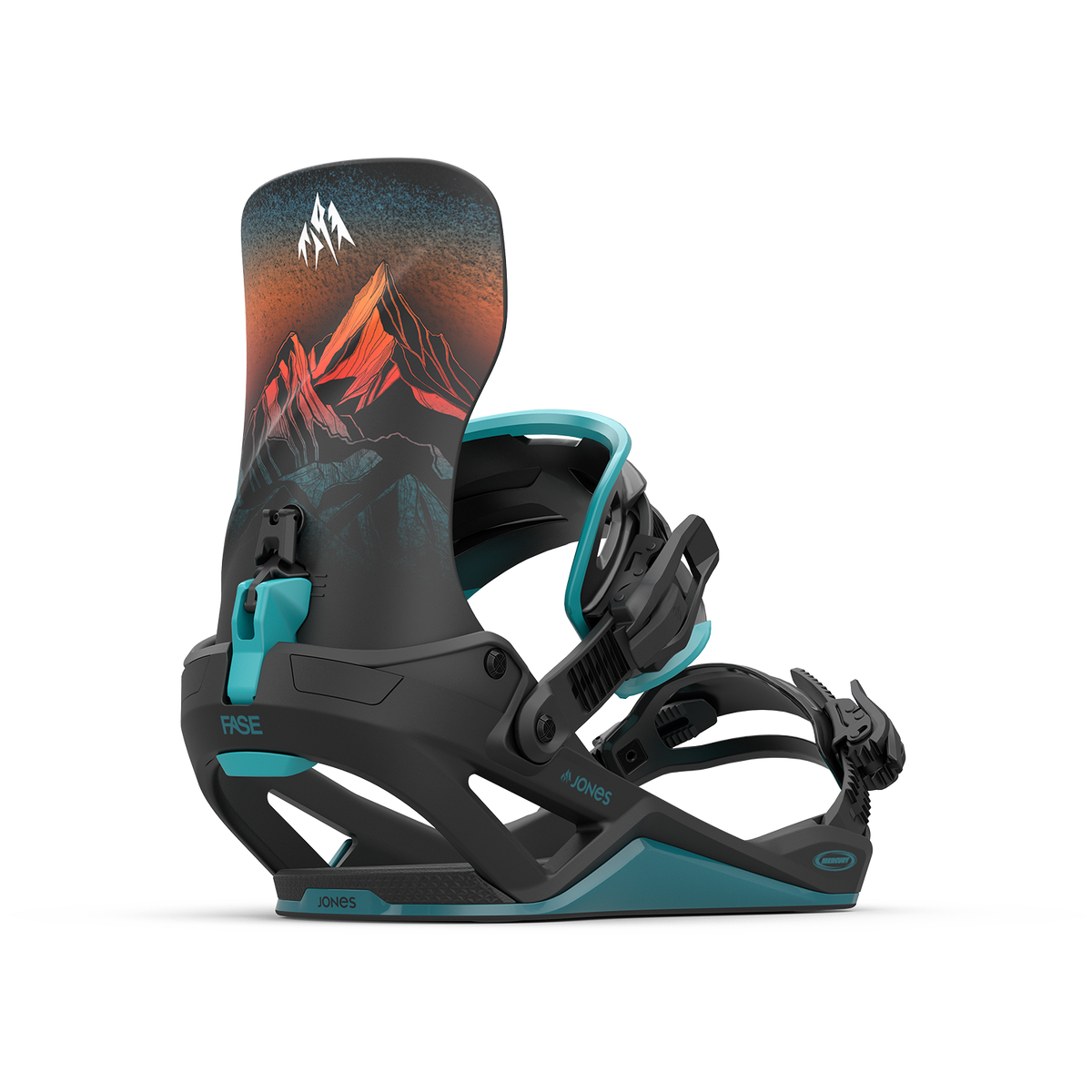 Jones Mercury FASE Snowboard Bindings 2026 Blue Art